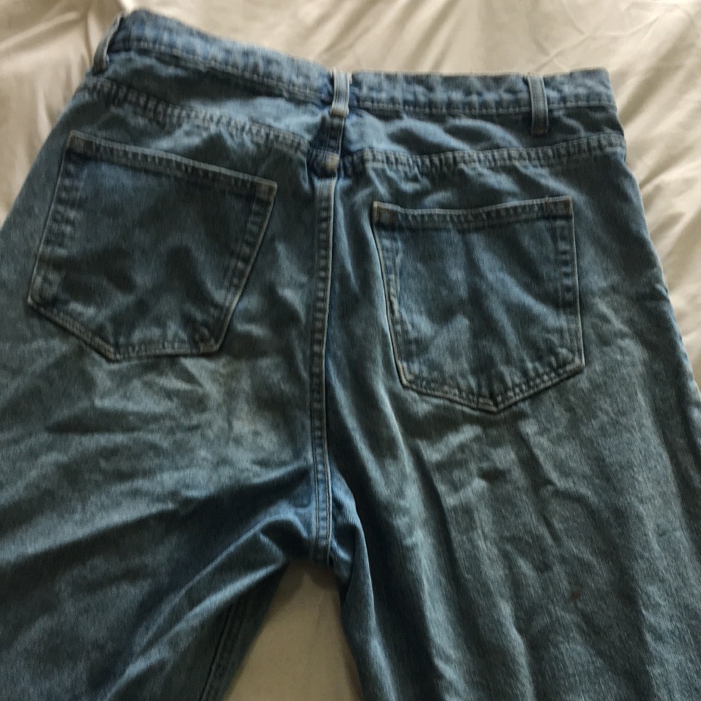 ThCreasa-Mom Jeans High Waisted Straight Leg Light Wash jeans size 30 - Picture 7 of 9